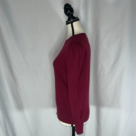 Marled - Cashmere Sweater Puffy Shoulders M - Picture 2 of 6